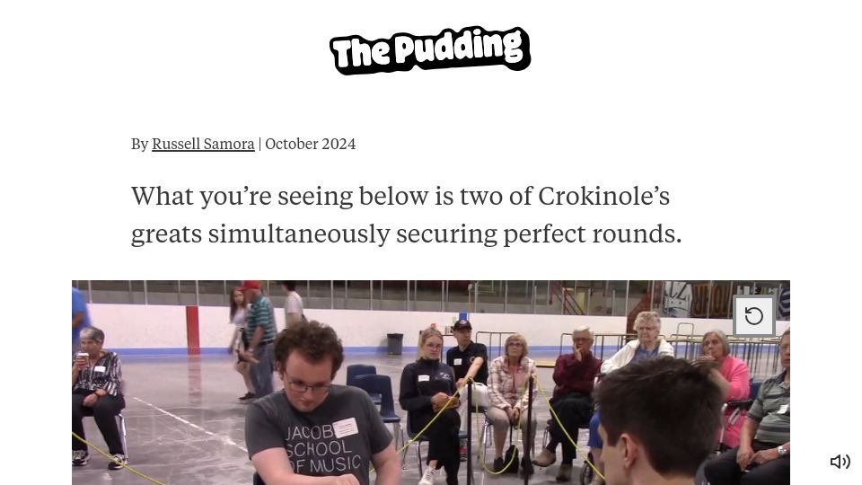 Screenshot of pudding.cool: Crokinole