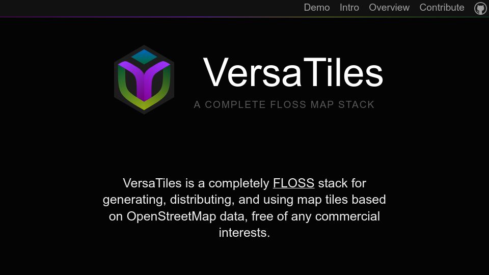 Screenshot of versatiles.org: VersaTiles – a complete FLOSS map stack