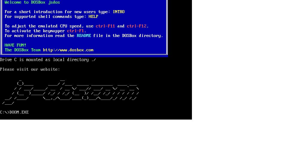 Screenshot of chrisdalke.com: Show HN: Doom Inside an SVG