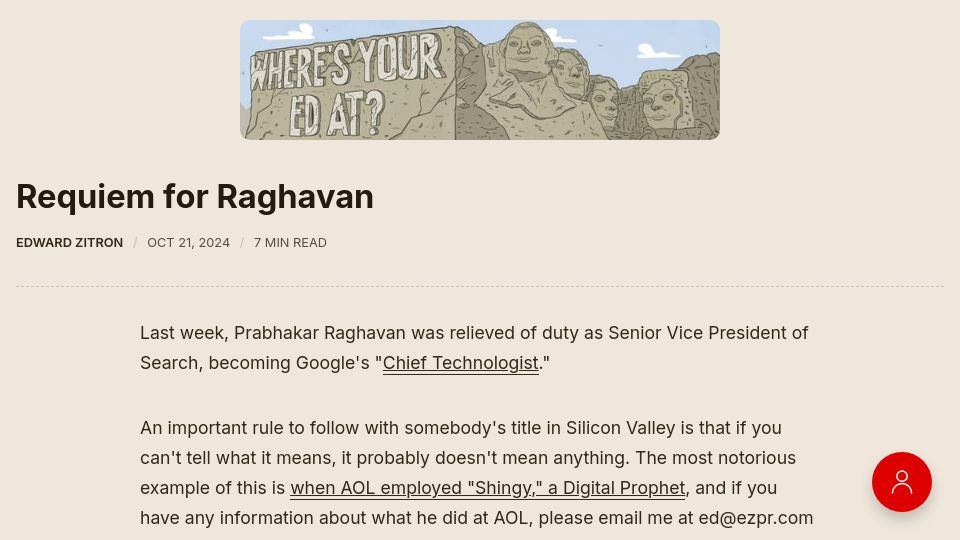 Screenshot of wheresyoured.at: Requiem for Raghavan