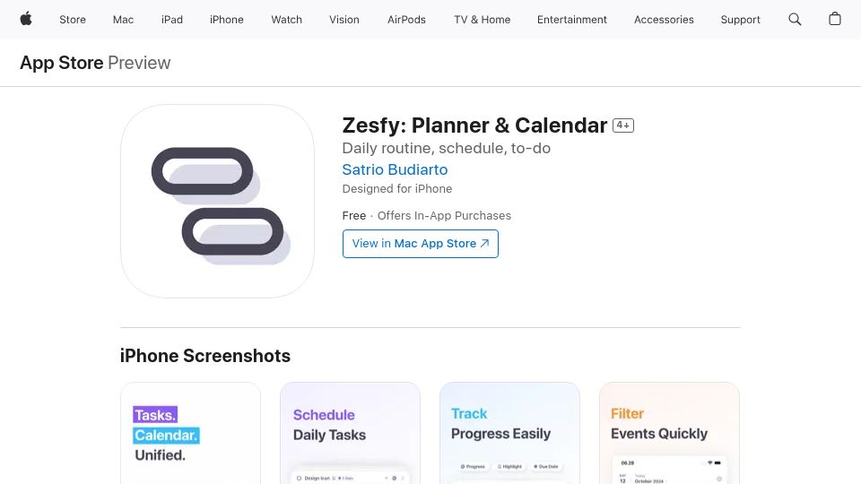 Screenshot of apps.apple.com: Show HN: I built a task manager that separates "do" and "due" dates