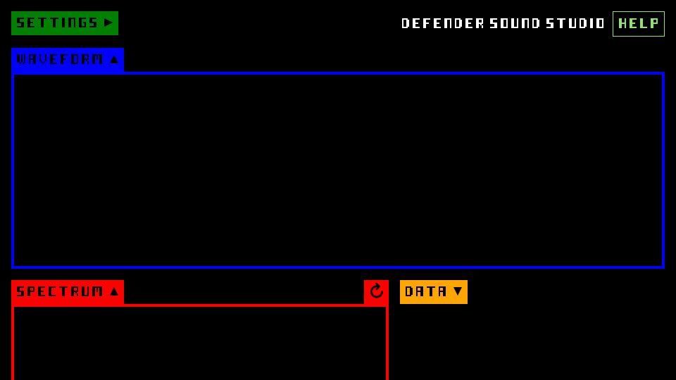 Screenshot of zapspace.net: Defender Sound Studio