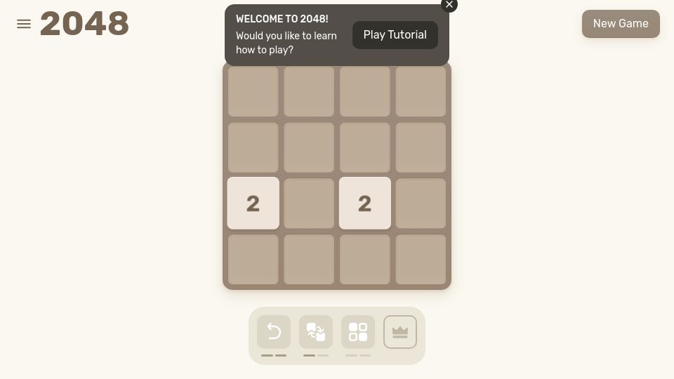 Screenshot of play2048.co: Show HN: 2048 turned 10 this year, I built an updated version to celebrate