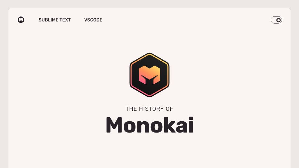 Screenshot of monokai.pro: The history of Monokai