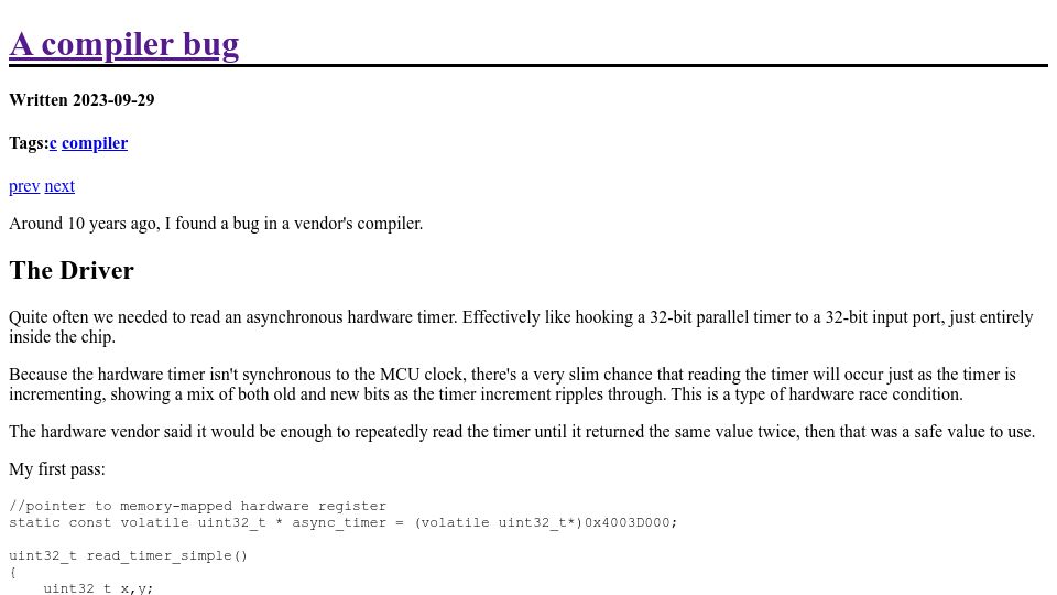 Screenshot of rsaxvc.net: A Compiler Bug (2023)