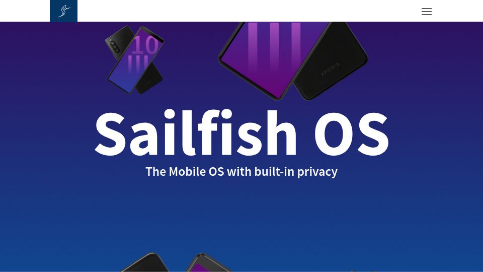 Screenshot of sailfishos.org: Sailfish Mobile OS