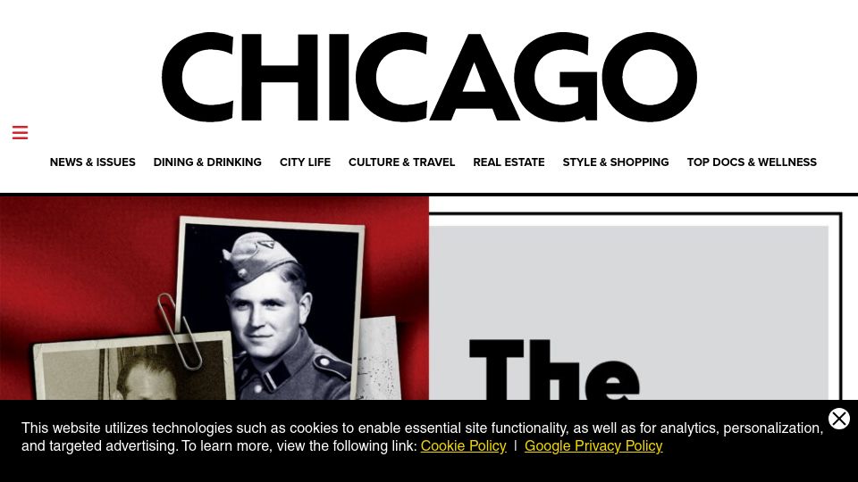 Screenshot of chicagomag.com: The Nazi of Oak Park