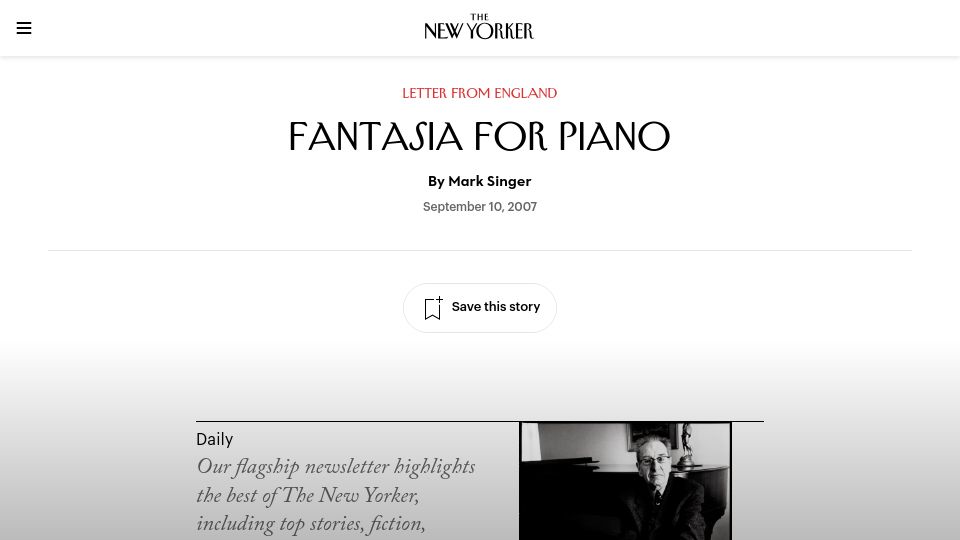 Screenshot of newyorker.com: Fantasia for Piano: Joyce Hatto's Incredible Career (2007)