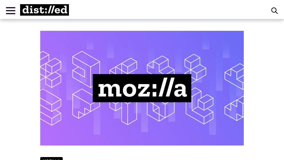 Screenshot of blog.mozilla.org: A free and open internet shouldn't come at the expense of privacy