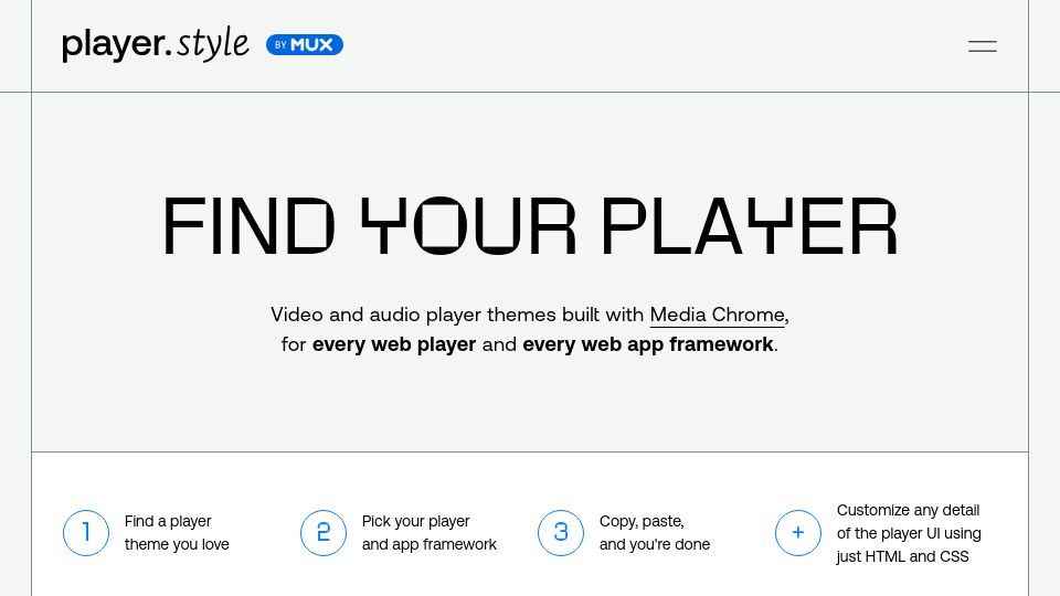 Screenshot of player.style: Show HN: Winamp and other media players, rebuilt for the web with Web Components