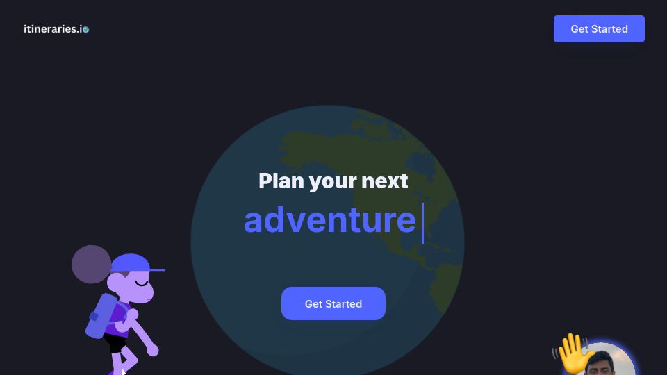 Screenshot of itineraries.io: Show HN: Itineraries.io – I built a joint trip planner in between surgeries