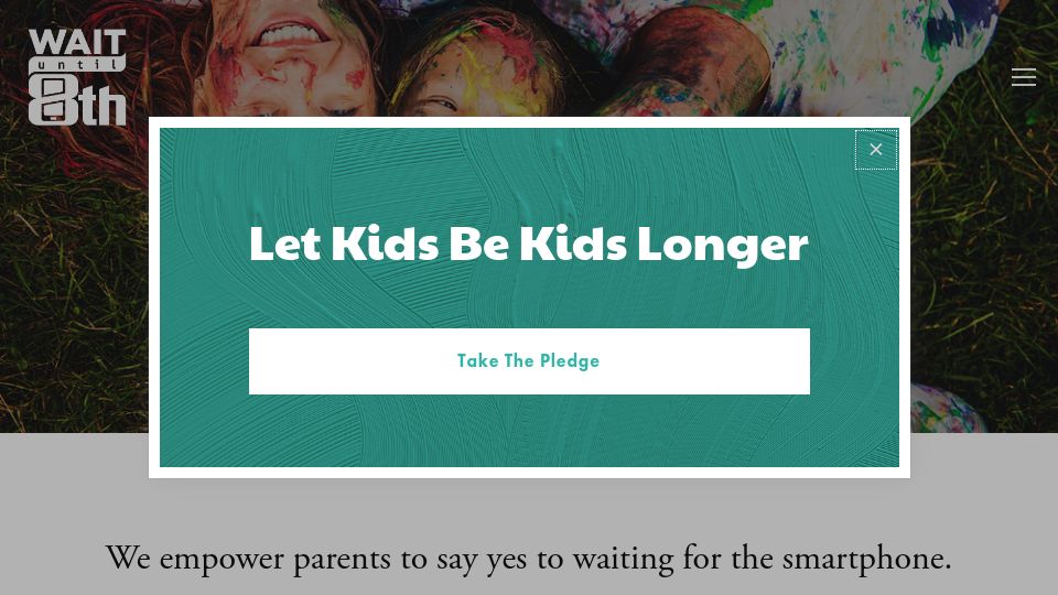 Screenshot of waituntil8th.org: Wait Until 8th