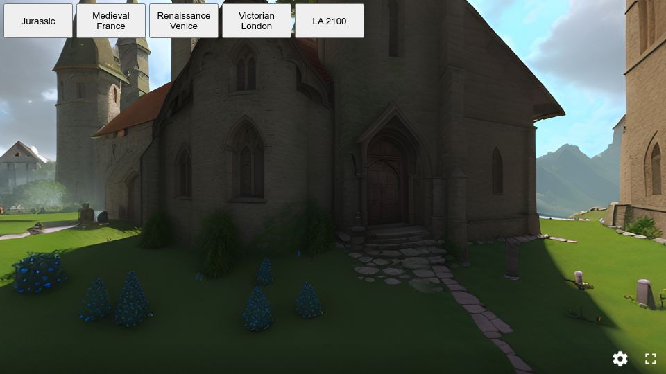 Screenshot of timetravel-streetview.glitch.me: AI-Time Travel-Street View