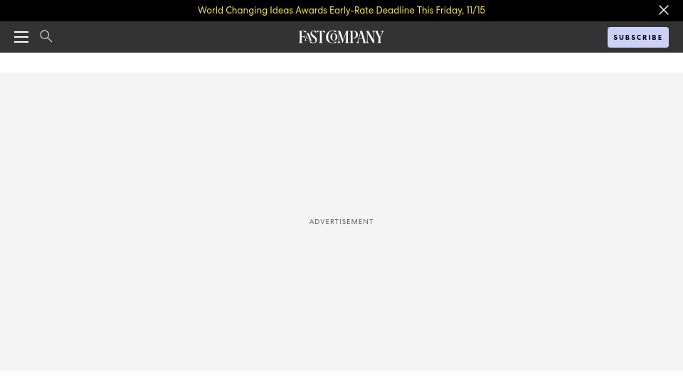 Screenshot of fastcompany.com: Teens learn a new conspiracy theory every week on social media