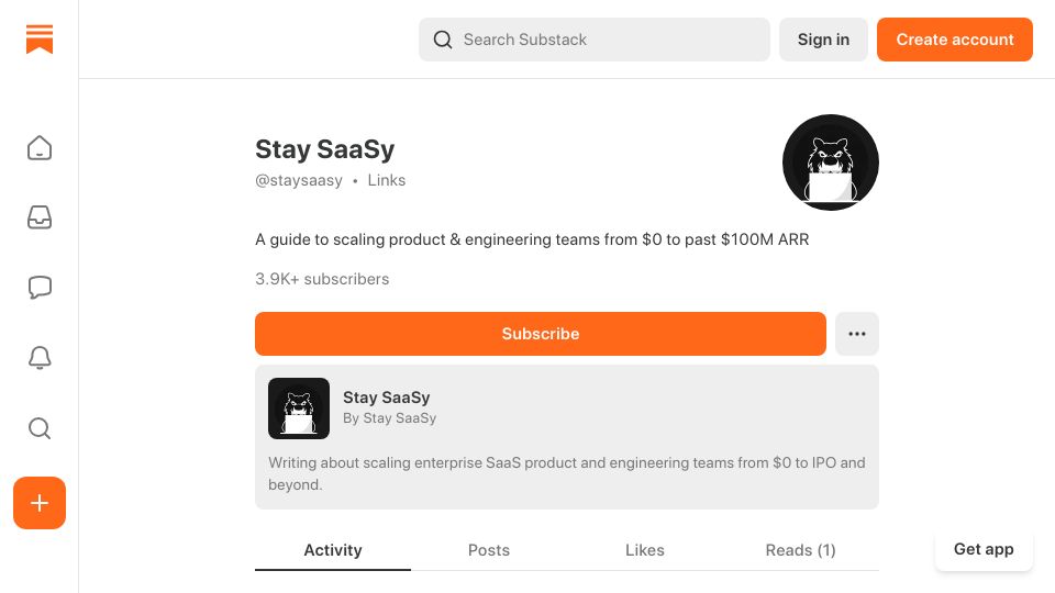 Screenshot of substack.com: Managing High Performers