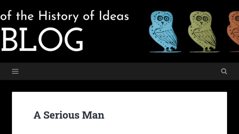 Screenshot of jhiblog.org: A Serious Man: On Bruno Latour