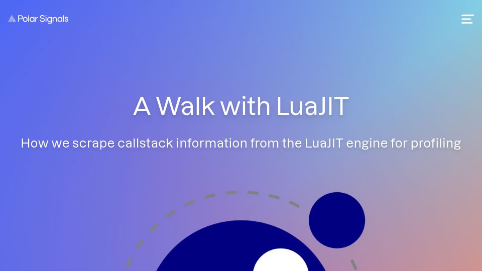 Screenshot of polarsignals.com: A Walk with LuaJIT