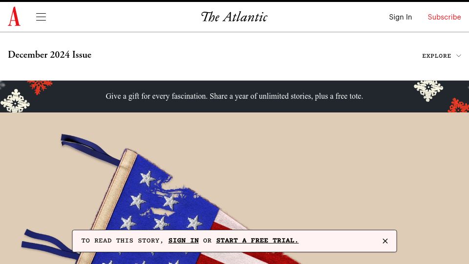Screenshot of theatlantic.com: How the Ivy League Broke America