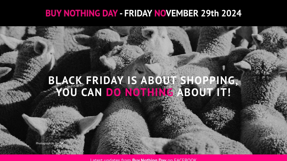 Screenshot of buynothingday.co.uk: Buy Nothing Day
