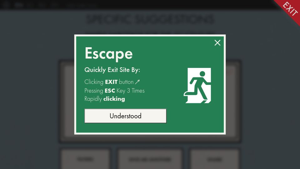 Screenshot of specificsuggestions.com: Simple Sabotage for the 21st Century – Specific Suggestions