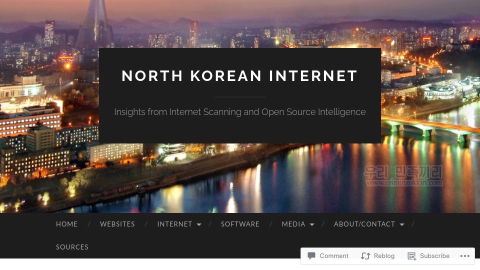 Screenshot of nkinternet.wordpress.com: Inspecting North Korea's Digital Map App: Licensing and API Insights