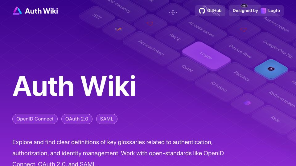 Screenshot of auth.wiki: Auth Wiki