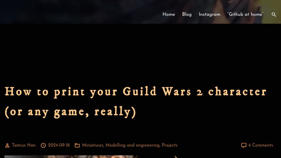 Screenshot of stuff.tamius.net: How to print your Guild Wars 2 character