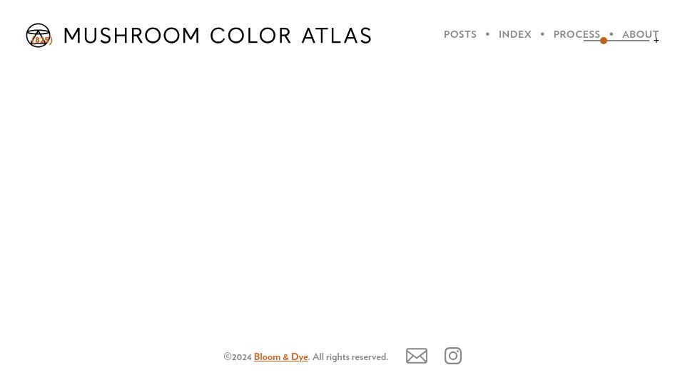 Screenshot of mushroomcoloratlas.com: Mushroom Color Atlas