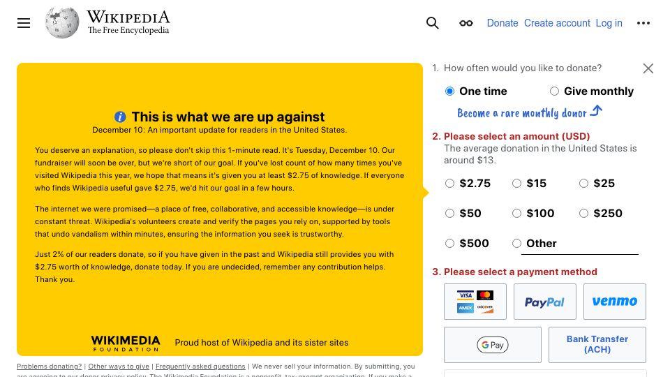 Screenshot of en.wikipedia.org: Boltzmann brain