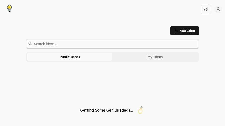 Screenshot of ideaharbor.xyz: Show HN: Don't let your billion-dollar ideas die