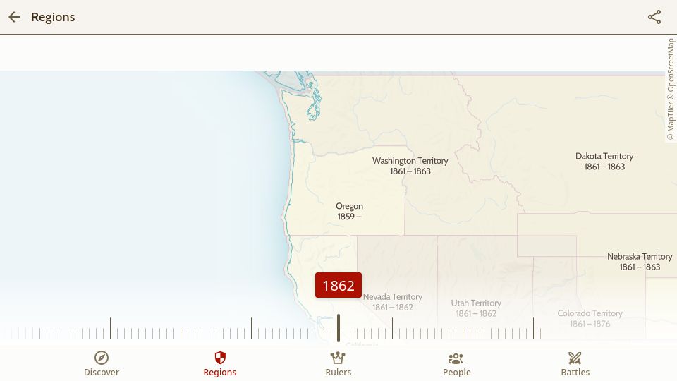 Screenshot of oldmapsonline.org: Timemap.org – Interactive Map of History