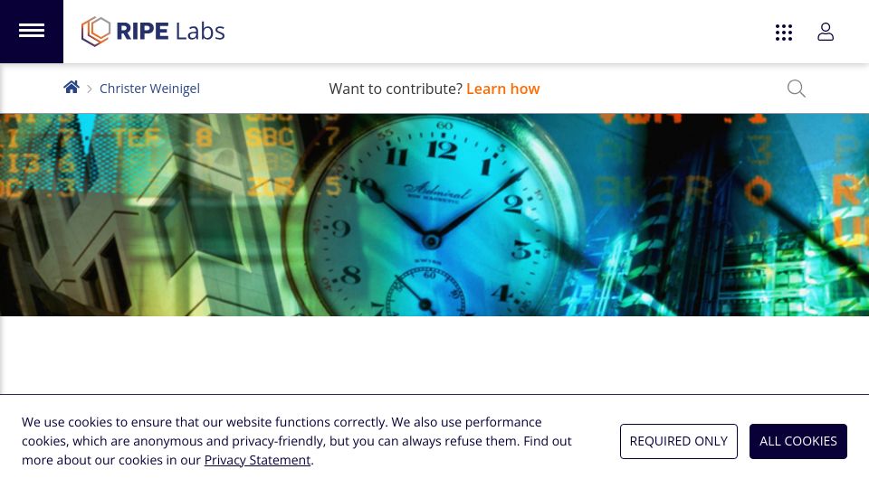 Screenshot of labs.ripe.net: Implementing network time security (NTP NTS) at the hardware level (2022)