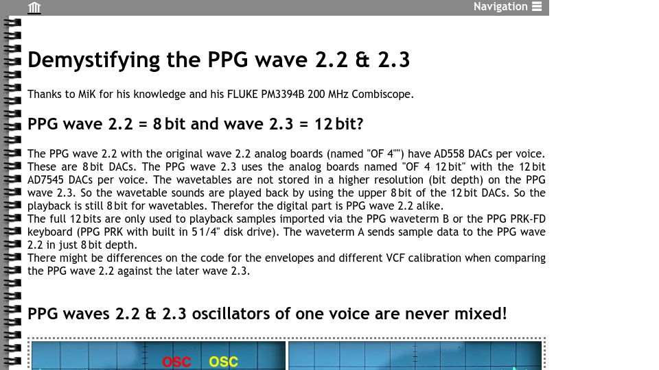 Screenshot of till-kopper.de: Demystifying the PPG wave 2.2 and 2.3