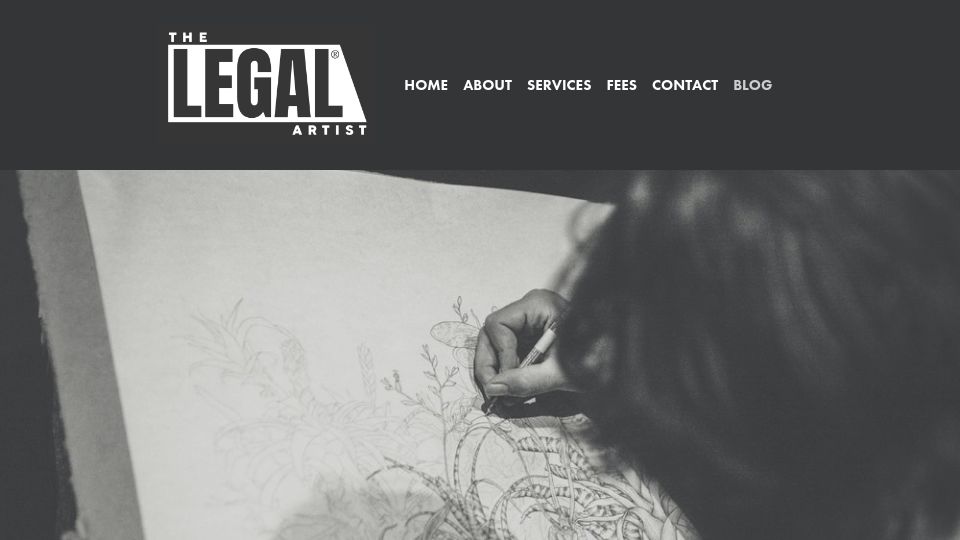 Screenshot of thelegalartist.com: Consider Negotiating with Infringers