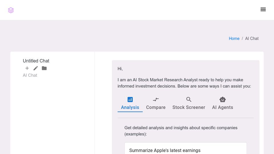 Screenshot of decodeinvesting.com: Show HN: Autonomous AI agents that monitor the stock market for you