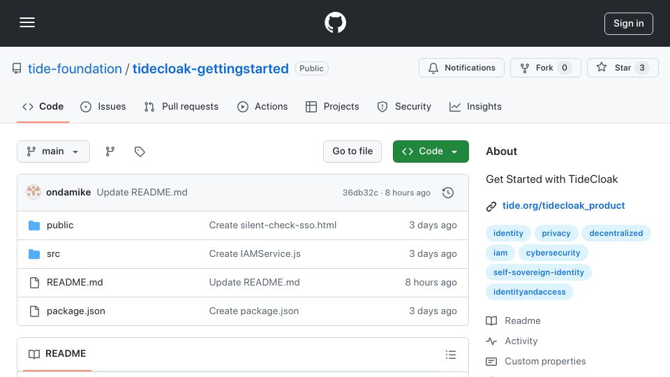 Screenshot of github.com: Show HN: TideCloak – Decentralized IAM for security and user sovereignty
