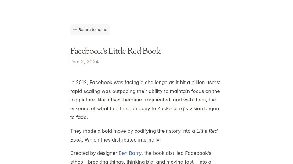 Screenshot of map.cv: Facebook's Little Red Book
