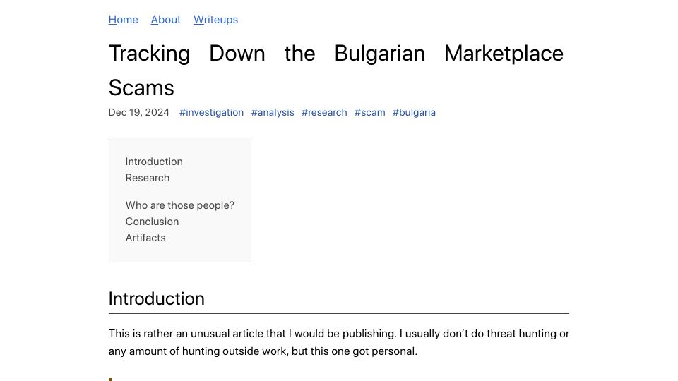 Screenshot of sy1.sh: Tracking Down the Bulgarian Marketplace Scams