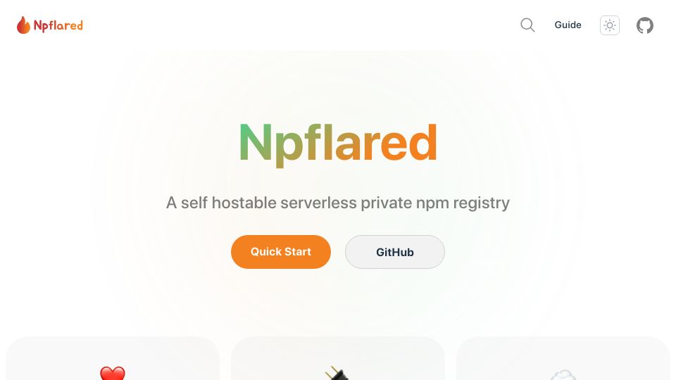 Screenshot of npflared.thomas-cogez.fr: Show HN: Npflared serveless private NPM registry that you can host for free