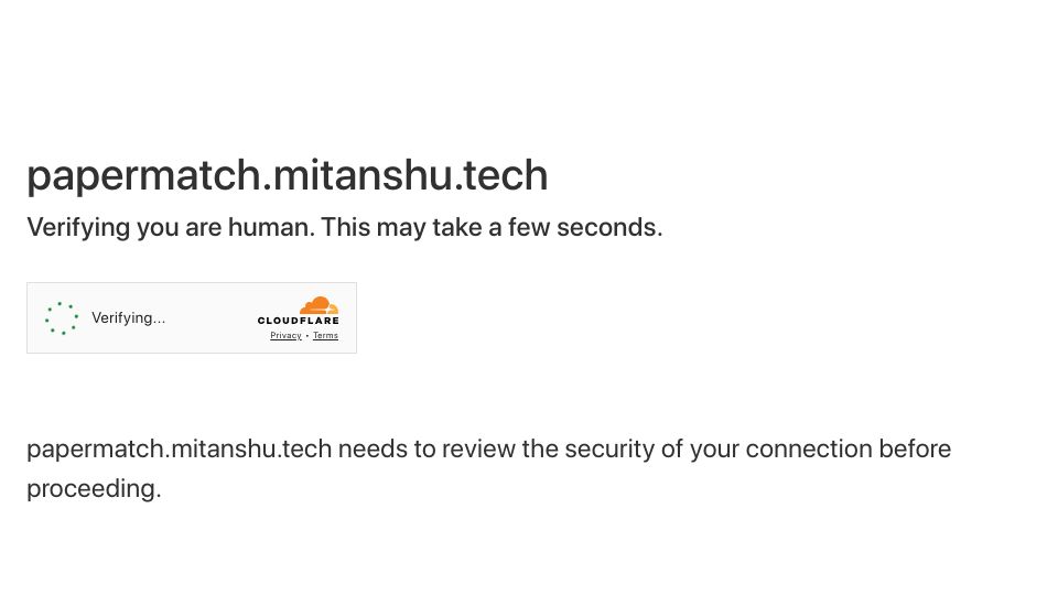 Screenshot of papermatch.mitanshu.tech: Show HN: I made a website to semantically search ArXiv papers