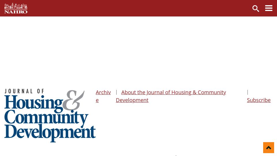 Screenshot of nahro.org: High housing prices are caused by government's zoning laws