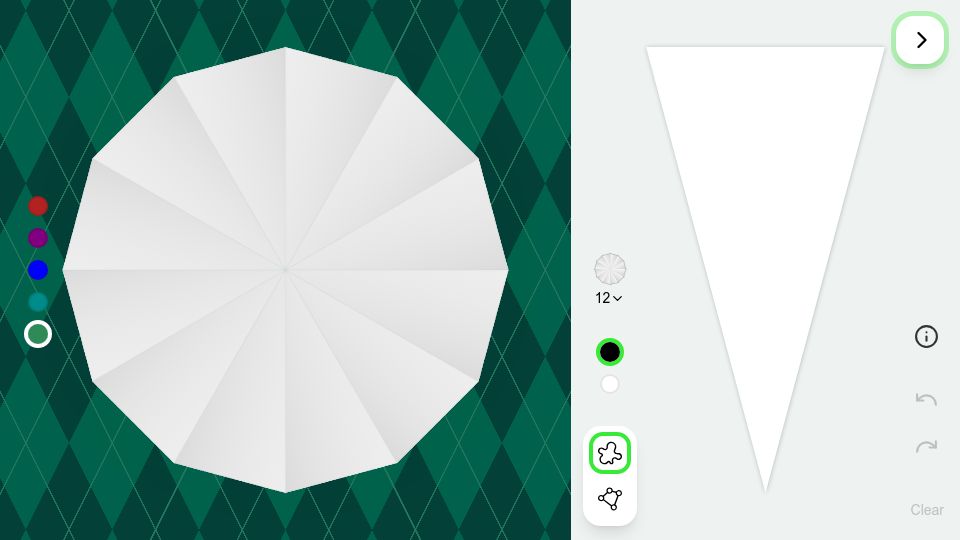 Screenshot of supersnowflakemaker.com: Show HN: Super Snowflake Maker
