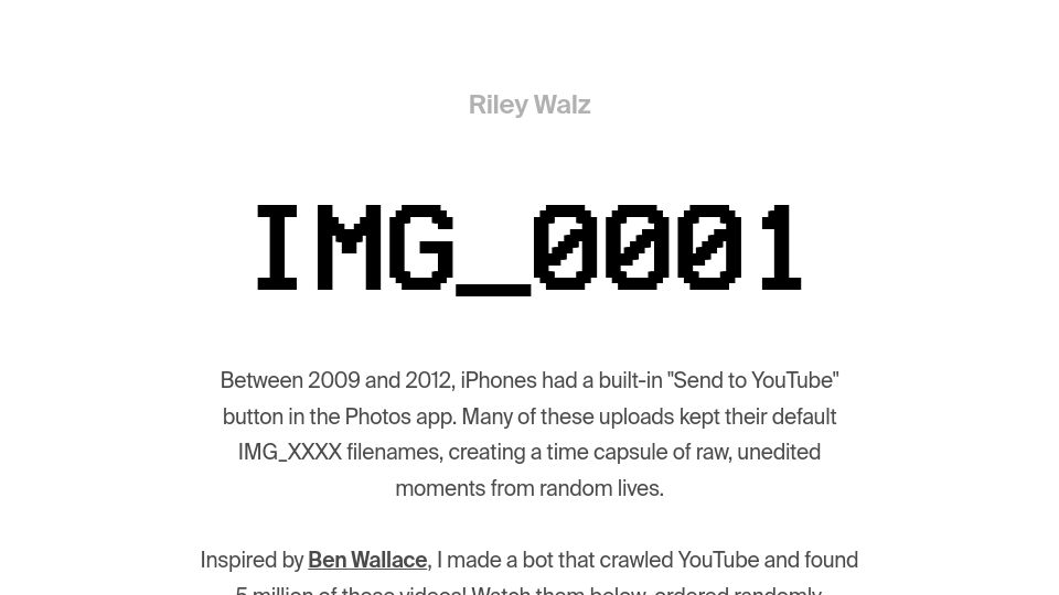 Screenshot of walzr.com: IMG_0001