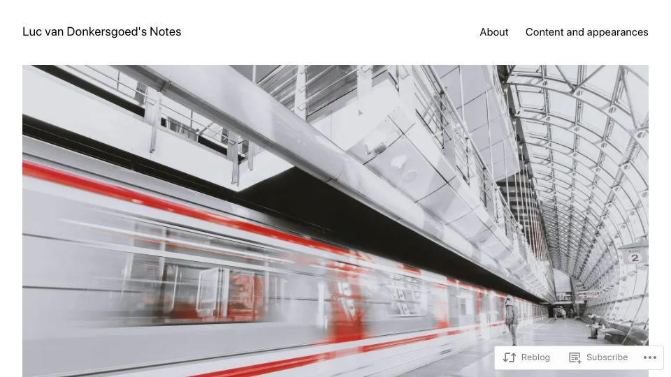 Screenshot of lucvandonkersgoed.com: Making AWS News stupid fast with smart caching