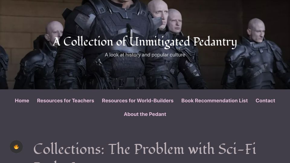 Screenshot of acoup.blog: The Problem with Sci-Fi Body Armor