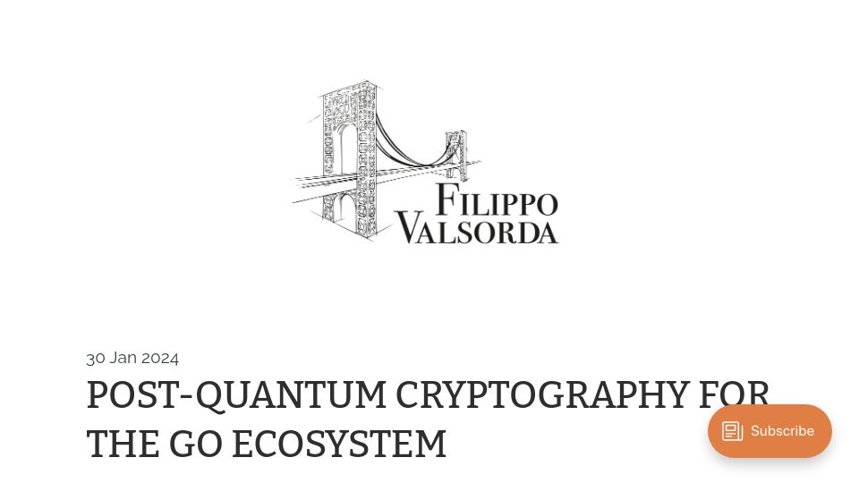 Screenshot of words.filippo.io: Show HN: filippo.io/mlkem768 – Post-Quantum Cryptography for the Go Ecosystem