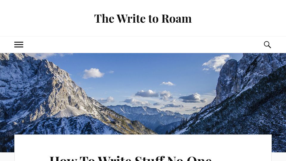 Screenshot of thewritetoroam.com: How to write stuff no one else can