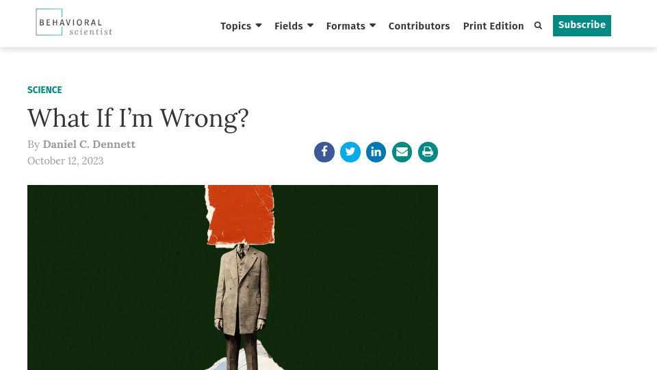Screenshot of behavioralscientist.org: What If I’m Wrong? (2023)