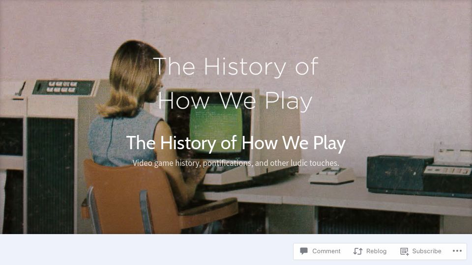 Screenshot of thehistoryofhowweplay.wordpress.com: Smart terminals: Personal computing’s true origin? (2023)