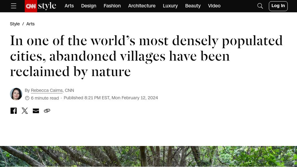 Screenshot of cnn.com: Abandoned villages of Hong Kong